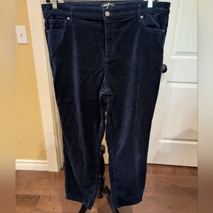 🧨 3 for $15 Well Worn Midnight Blue Velvety Trousers